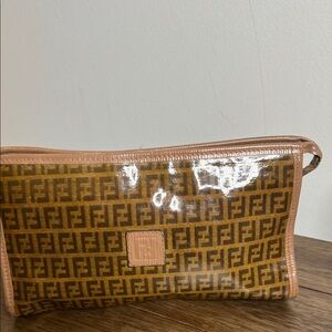 Fendi Black Leather Interior with Gold Logo